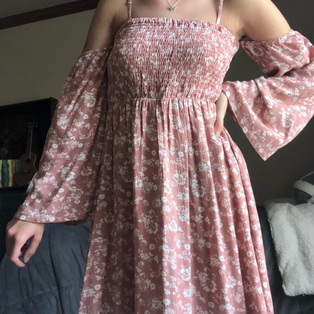 Off Shoulder Above Knee/Knee Length Dress